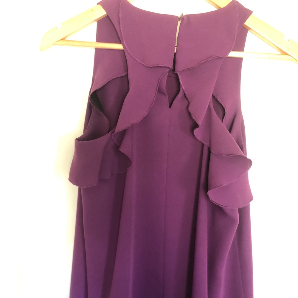 LOFT Back Ruffle Dress Size XS - Picture 3 of 5